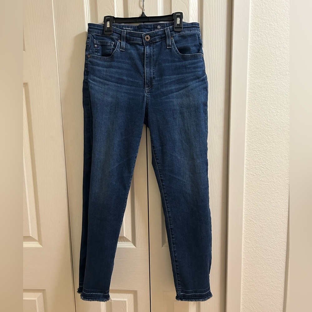 AG Adriano Goldschmied Isabelle High-rise Straight Crop